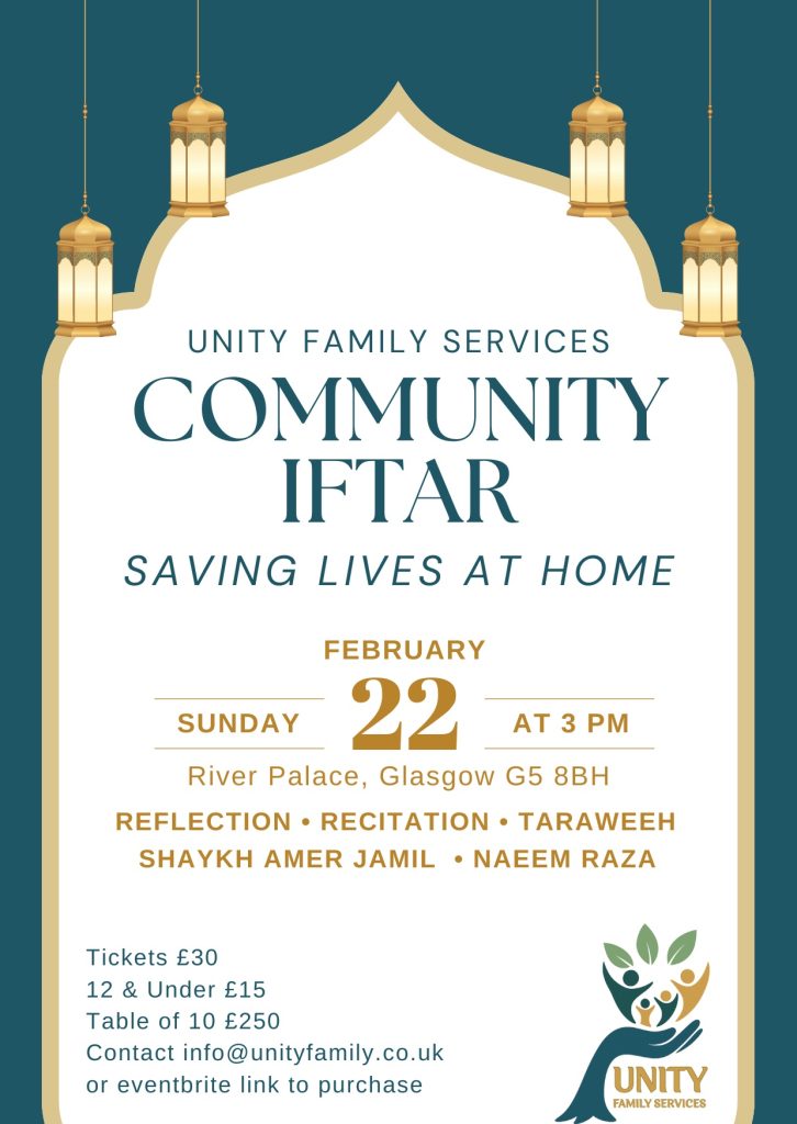 Unity Family Services Community Iftar 2026 poster